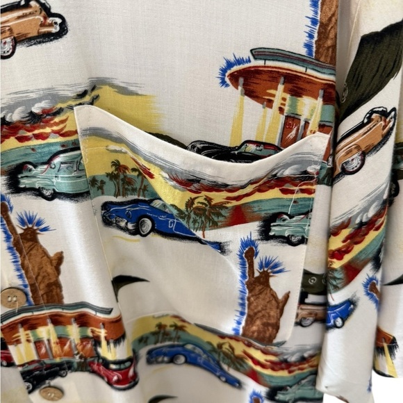 New Orleans Brand Original Men’s Size Small Shirt Retro Cars Statue of Liberty - Picture 6 of 8